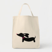 Dachshund-Canvas tas | Eenvoudige stijl voor Doxie (Voorkant)