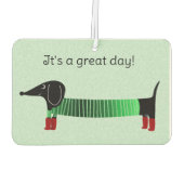 Dachshund Car Luchtverfrisser (Achterkant)