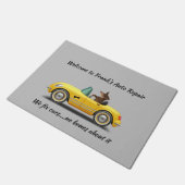 Dachshund Car Repair Dep Deurmat (Schuin)