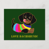 Dachshund Cartoon 2 Briefkaart (Voorkant)