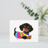 Dachshund Cartoon 2 Briefkaart (Staand voorkant)