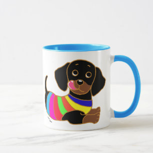 Dachshund Cartoon 2 Mok