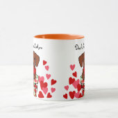 Dachshund Cartoon Heart Mok (Midden)