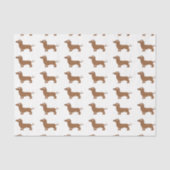 Dachshund-Cartoon Tissuepapier (Voorkant)