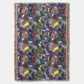 Dachshund Cartoons Deken (Voorkant Verticaal)