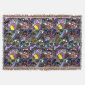 Dachshund Cartoons Deken (Voorkant)