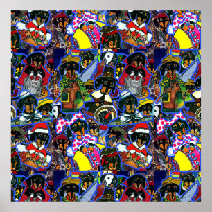 Dachshund Cartoons Poster