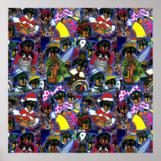 Dachshund Cartoons Poster (Voorkant)