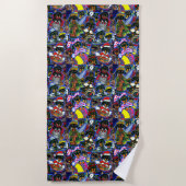 Dachshund Cartoons Strandlaken (Voorkant)