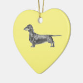 Dachshund Ceramic Ornament (Links)