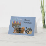 Dachshund Chanukah Card Menorah Dreidel4 Feestdagen Kaart<br><div class="desc">Het herdenken van familie en vrienden tijdens het Chanoekaseizoen is een prachtige manier om contact te houden met de mensen waar je van houdt en waar je om geeft. Ik heb met liefde en zorg een Chanoekaartje voor honden gemaakt en ik ben er zeker van dat iedereen die van honden...</div>