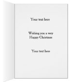 Dachshund 'Cheese Tax' Christmas card (Binnen (Rechts))