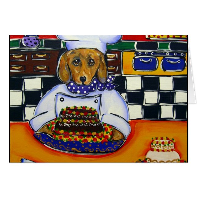 Dachshund Chef (Voorkant Horizontaal)