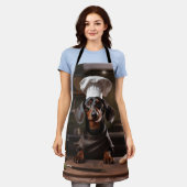 Dachshund Chef Weiner Dog Schort (Gedragen)