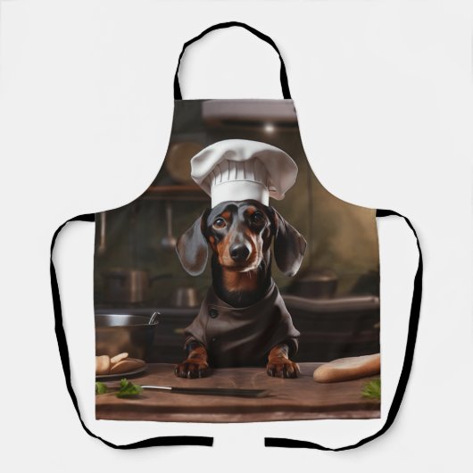 Dachshund Chef Weiner Dog Schort (Voorkant)