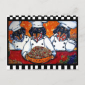 Dachshund Chefs Briefkaart (Voorkant)