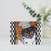 Dachshund Chefs Briefkaart (Staand voorkant)