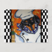 Dachshund Chefs Briefkaart (Voorkant)