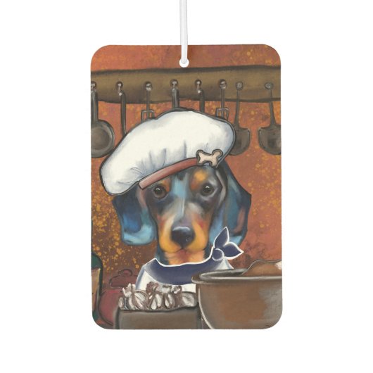 Dachshund Chefs Luchtverfrisser (Voorkant)