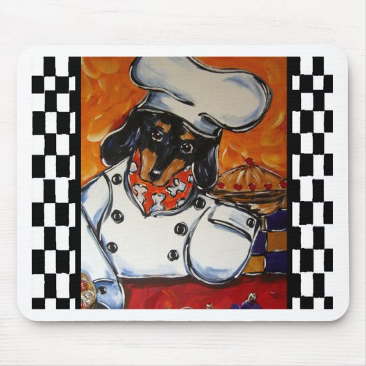 Dachshund Chefs Muismat (Voorkant)