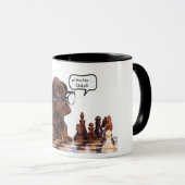 Dachshund Chess Player Mok (Voorkant rechts)