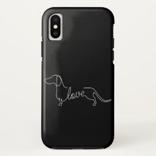 Dachshund Chiweenie Wiener Dog Love Art Sketch Case-Mate iPhone Case