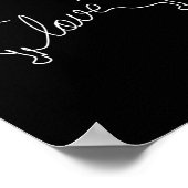 Dachshund Chiweenie Wiener Dog Love Art Sketch Poster (Hoek)