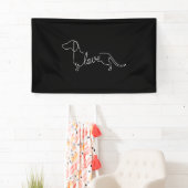 Dachshund Chiweenie Wiener Dog Love Art Sketch Spandoek (Insitu)