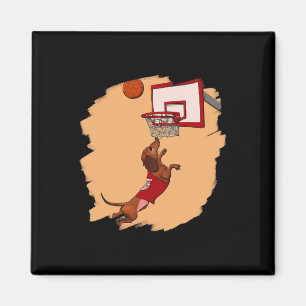Dachshund Chiweenie Wiener Hond Spelen Basketbal Magneet