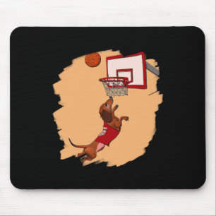 Dachshund Chiweenie Wiener Hond Spelen Basketbal Muismat