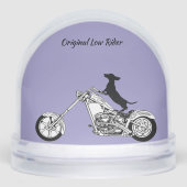 Dachshund Chopper Motorcycle Rider Sneeuwbol (Voorkant)