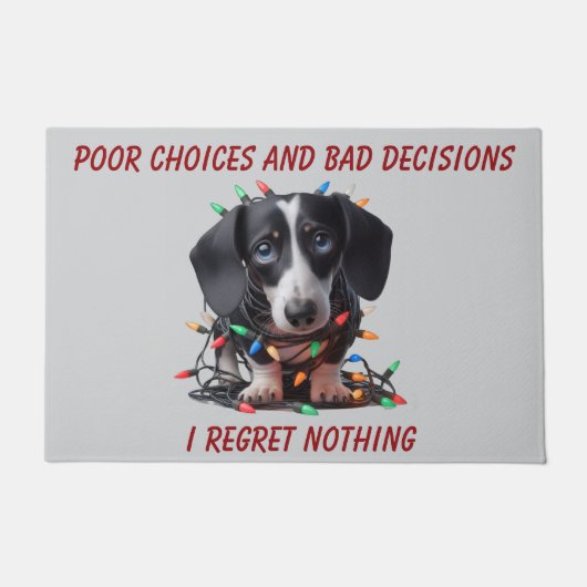 Dachshund Christmas  Deurmat (Voorkant)