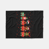 Dachshund Christmas Dog Lights Santa Xmas Pet Dog  Fleece Deken (Voorkant (Horizontaal))