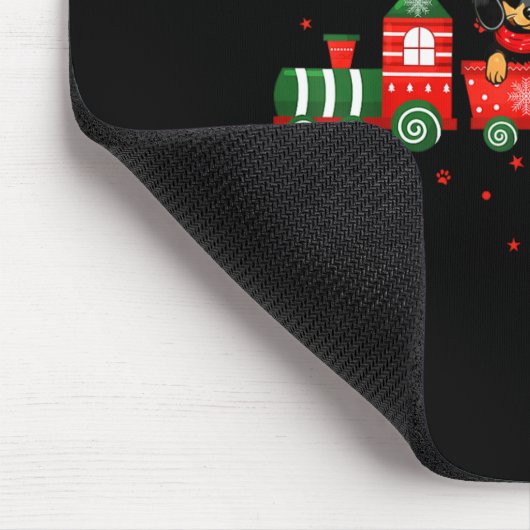 Dachshund Christmas Dog Lights Santa Xmas Pet Dog  Muismat (Hoek)