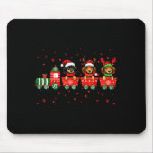 Dachshund Christmas Dog Lights Santa Xmas Pet Dog  Muismat (Voorkant)