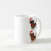 Dachshund Christmas Dog Mom Lover Xmas Gift  Koffiemok (Voorkant rechts)