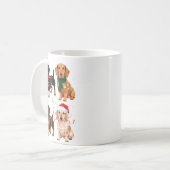 Dachshund Christmas Dog Mom Lover Xmas Gift  Koffiemok (Voorkant links)