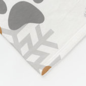 Dachshund christmas fleece deken (Hoek)