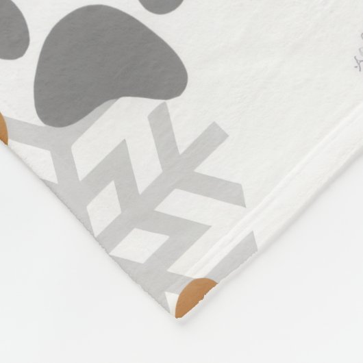 Dachshund christmas fleece deken (Hoek)