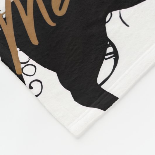 Dachshund christmas fleece deken (Hoek)