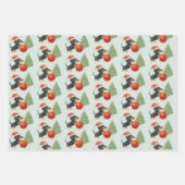 Dachshund Christmas Gift Wrap Set of 3  Inpakpapier Vel (Voorkant 2)