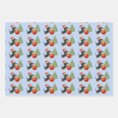 Dachshund Christmas Gift Wrap Set of 3  Inpakpapier Vel (Voorkant 3)