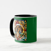 Dachshund Christmas-Glas in lood Mok (Voorkant links)