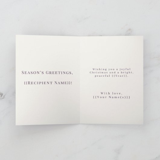 Dachshund Christmas Personalizable Kaart (Binnen)