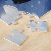 Dachshund Christmas Red Truck Holiday Legpuzzel (Zijkant)