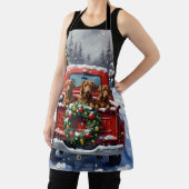 Dachshund Christmas Red Truck Holiday Schort (Insitu)