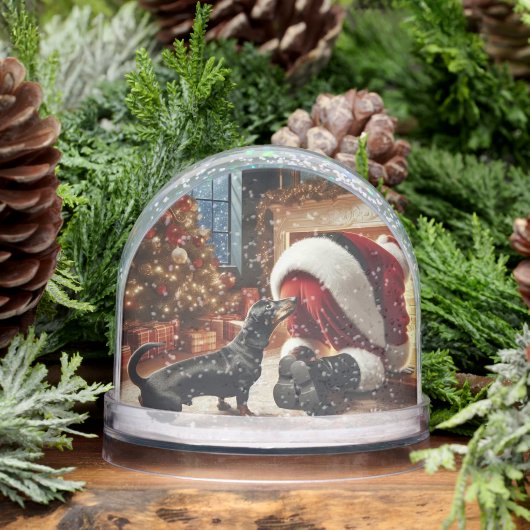 Dachshund Christmas Snow Globe Sneeuwbol (Winter)