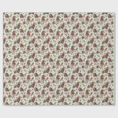 Dachshund Christmas Wrapping Paper Cadeaupapier (Vlak)