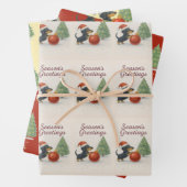 Dachshund Christmas Wrapping Paper Set of 3  (In situ)