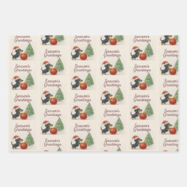 Dachshund Christmas Wrapping Paper Set of 3 